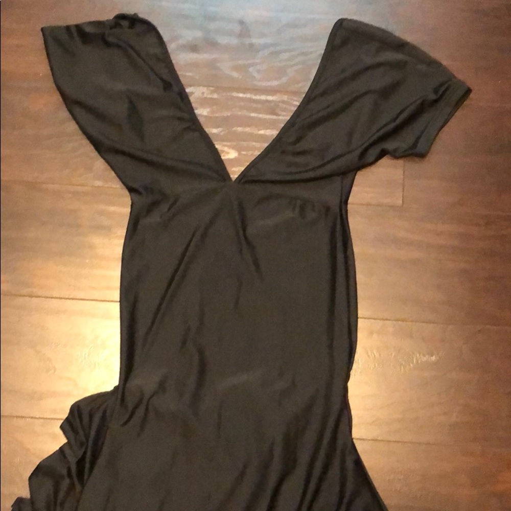Black long salsa dress